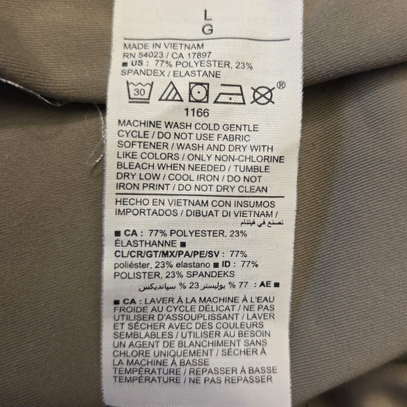 Old Navy Olive Green Capris Leggings With Cutouts Size L - Picture 4 of 5